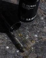 SU HAIROIL Öl Pipette kombiniert mit der Brokkolisamenöl-Flasche – perfektes Duo für die Haarpflege.